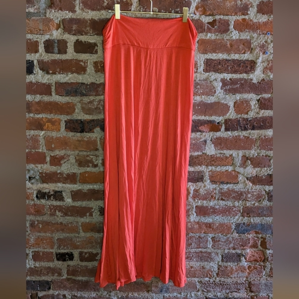 deb‎ Large Pumpkin Orange Maxi Skirt